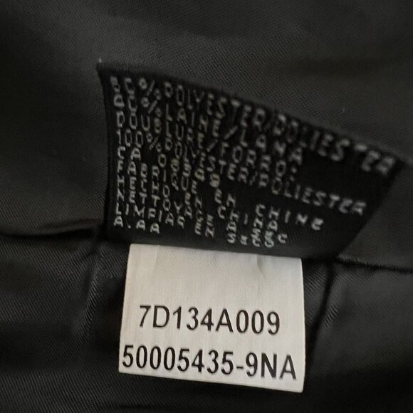 Anne Klein Blazer Jacket Cropped Gray 3/4 Sleeves Wool Blend Sz 8 - Picture 5 of 7